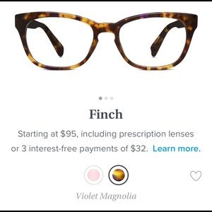 Warby Parker Finch Violet Magnolia Glasses